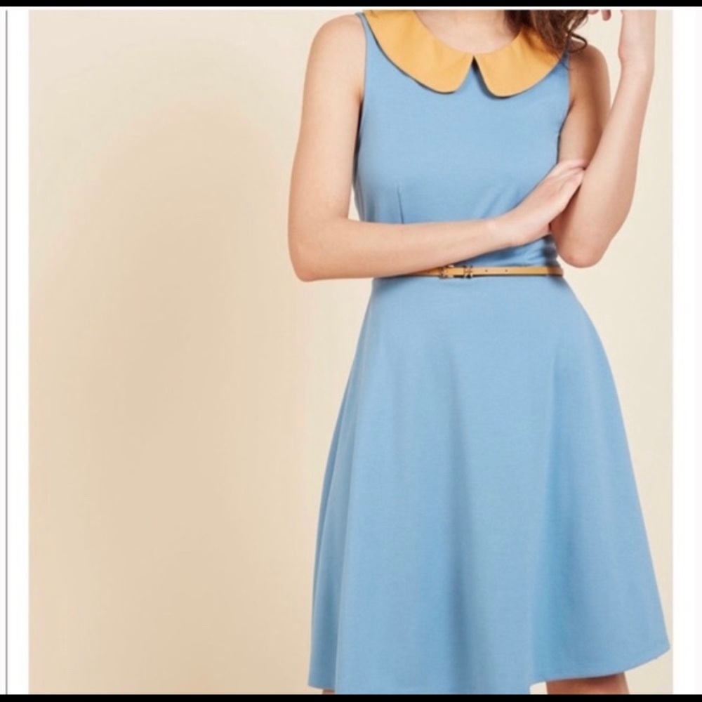 🧡💙ModCloth dress with Peter Pan collar💙🧡